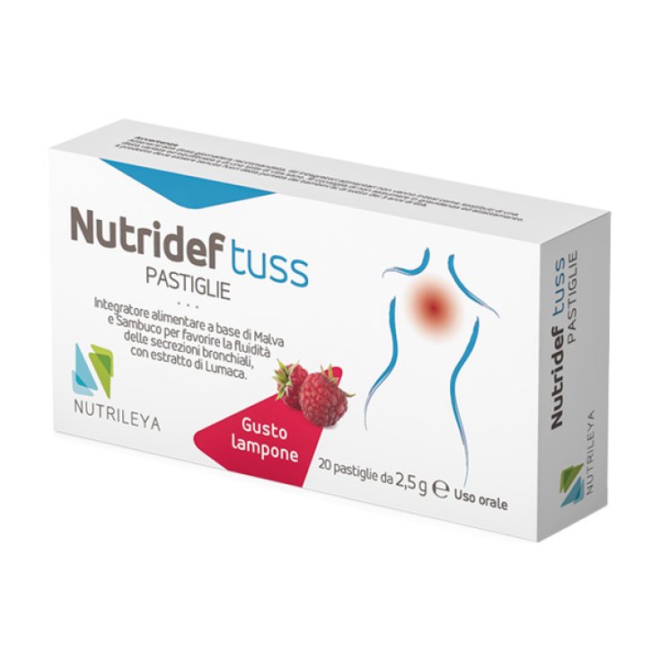 Nutridef Tuss Raspberry Lozenges 20 Tablets For Cough Relief-1