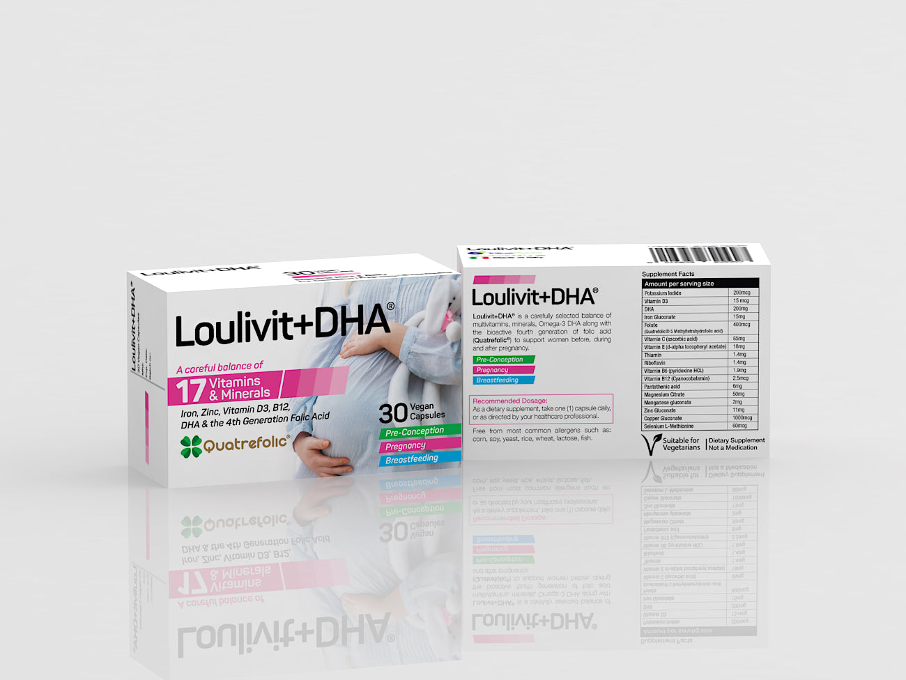 Loulivit+DHA 30 Capsules Multivitamin With DHA And Quatrefolic-2