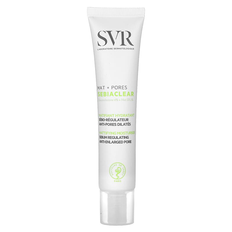 SVR Sebiaclear Mat+Pores 40ml Sebum-Regulating Mattifying Cream For Oily Skin-1