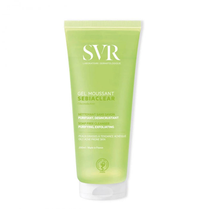 SVR Sebiaclear Gel Moussant 200ml Soap-Free Purifying Cleanser-1