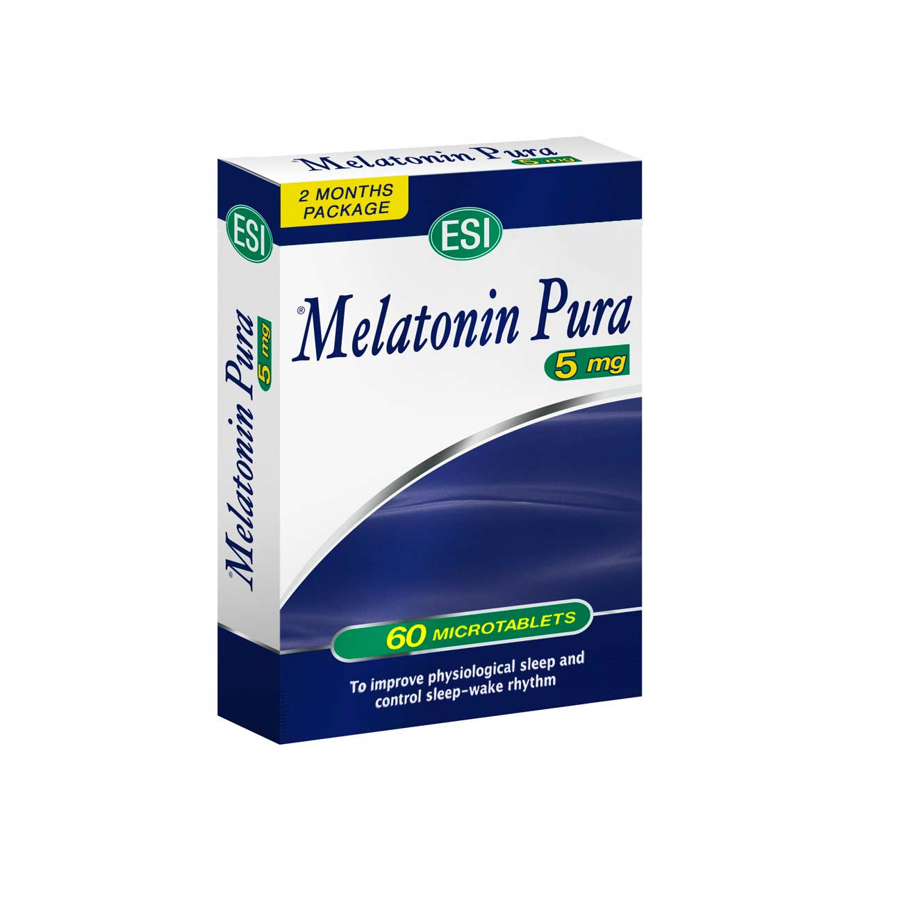 Melatonin Pura ESI 5mg 60 Tablets Sleep Support Supplement-1