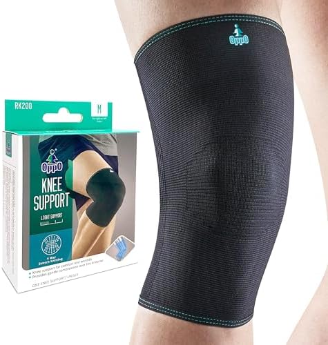 OPPO Knee Support RK200 Black Four-Way Stretch Compression Sleeve-2