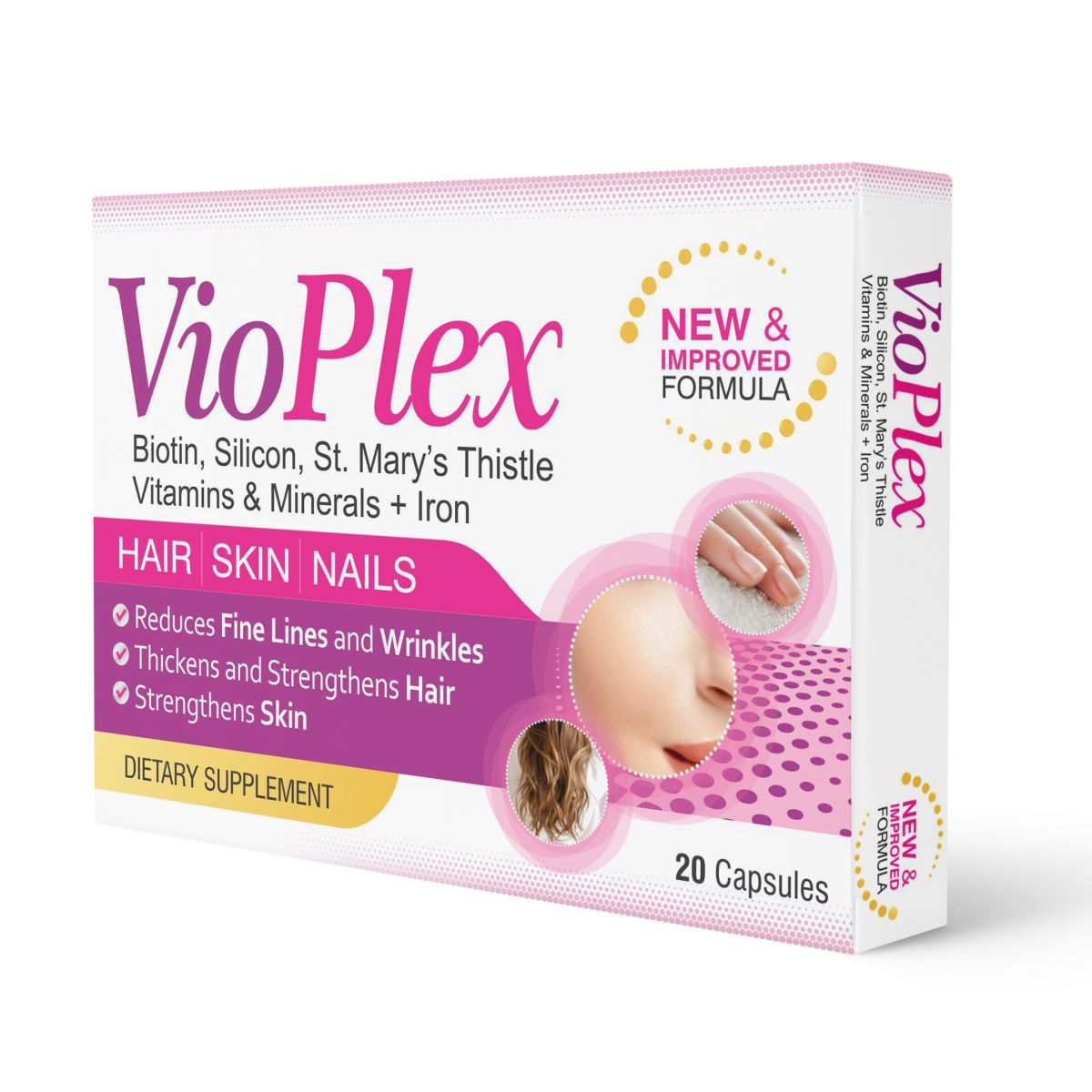 Vioplex Capsules 30 Capsules Hair Skin And Nail Support Supplement-1