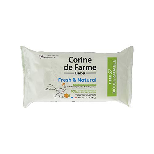 Corine De Farme Fresh & Natural Baby Wipes 56 Pack Biodegradable-1