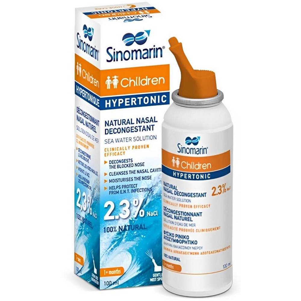 Sinomarin Children Nasal Spray 2.3% 100ml Natural Decongestant-1
