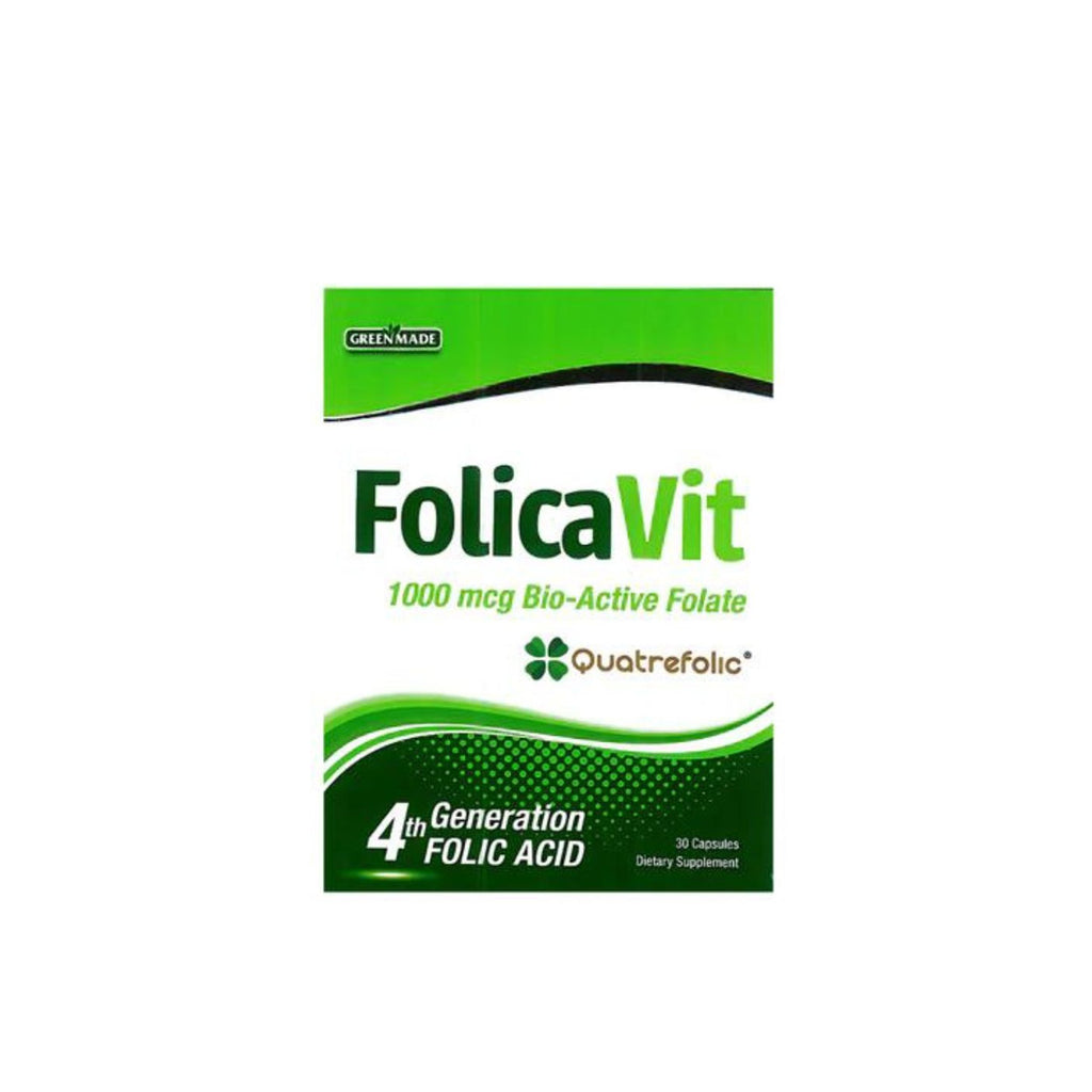 Folicavit 30 Capsules Bio-Active Folate Supplement For Prenatal Health-1