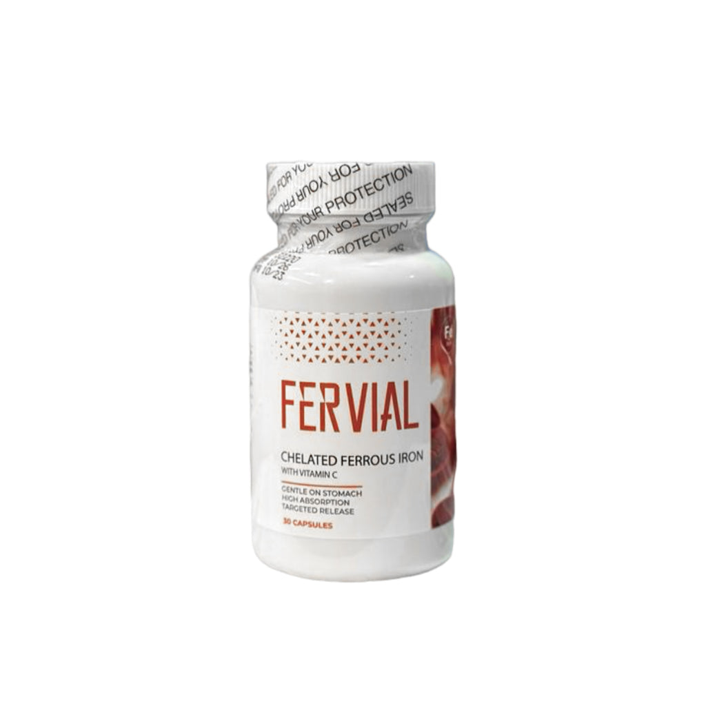 Fervial 30 Capsules Chelated Ferrous Iron With Vitamin C Supplement-1