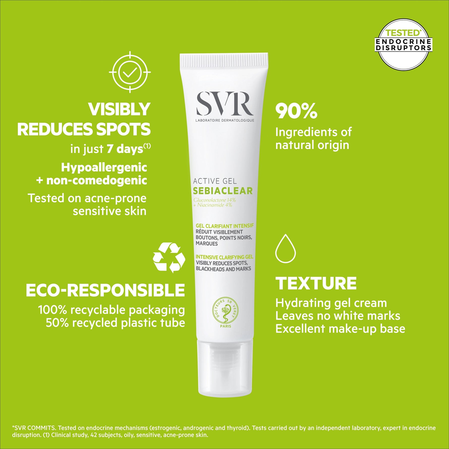 SVR Sebiaclear Active Gel 40ml Intensive Acne Treatment Gel-Cream-3