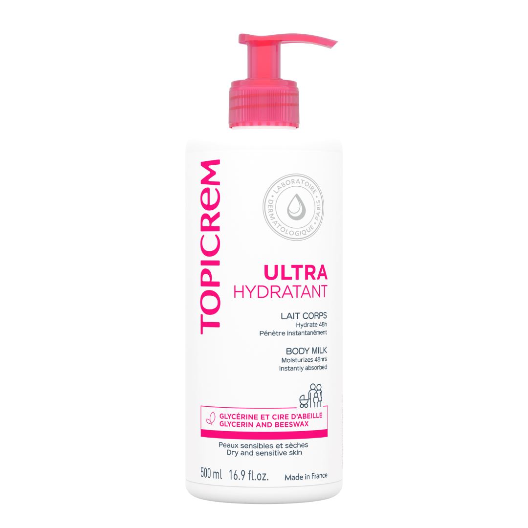 Topicrem Ultra-Hydratant Lait Corps 500ml Body Milk for Sensitive Skin-1