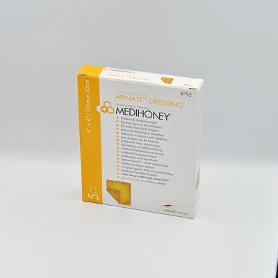 Medihoney Apinate Dressing 10x10 Cm Antibacterial Wound Care Sheet-2