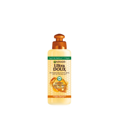 Garnier Ultra Doux Honey Treasures Leave-In Cream 200ml For Damaged Hair-1