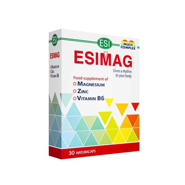 ESI Esimag 30 Capsules Magnesium Zinc Vitamin B6 Supplement-1