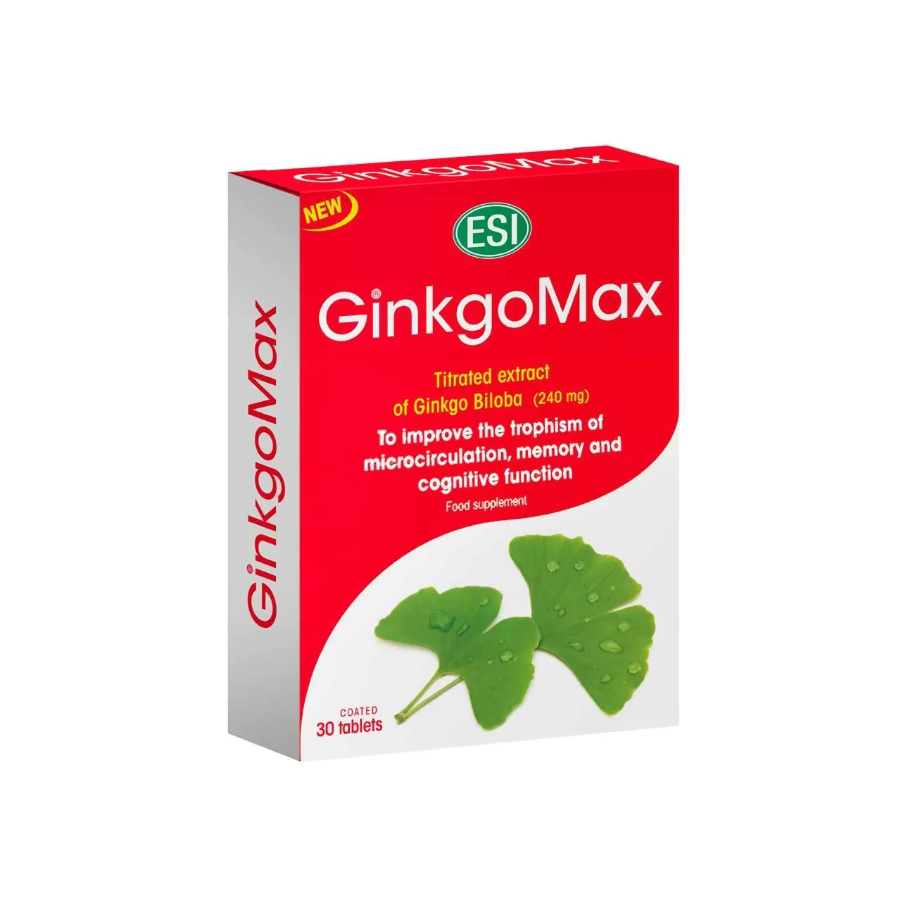 Ginkgomax ESI 80Mg 30 Tablets Standardized Ginkgo Biloba Supplement-1