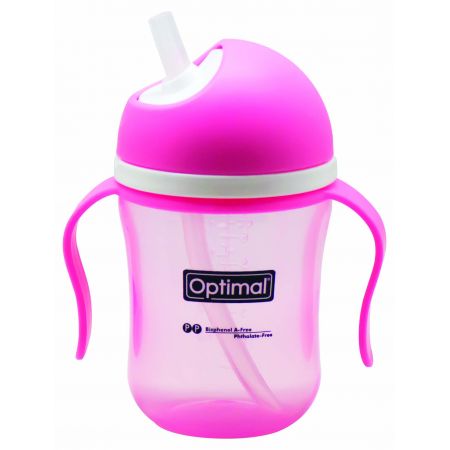Optimal Swivel Head Drinking Bottle With Handle 220ml For Kids 12+ Months-1