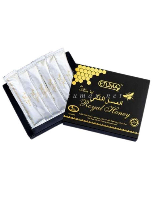 Etumax Royal Honey For Him 12 Sachets With Tongkat Ali And Ginseng-1