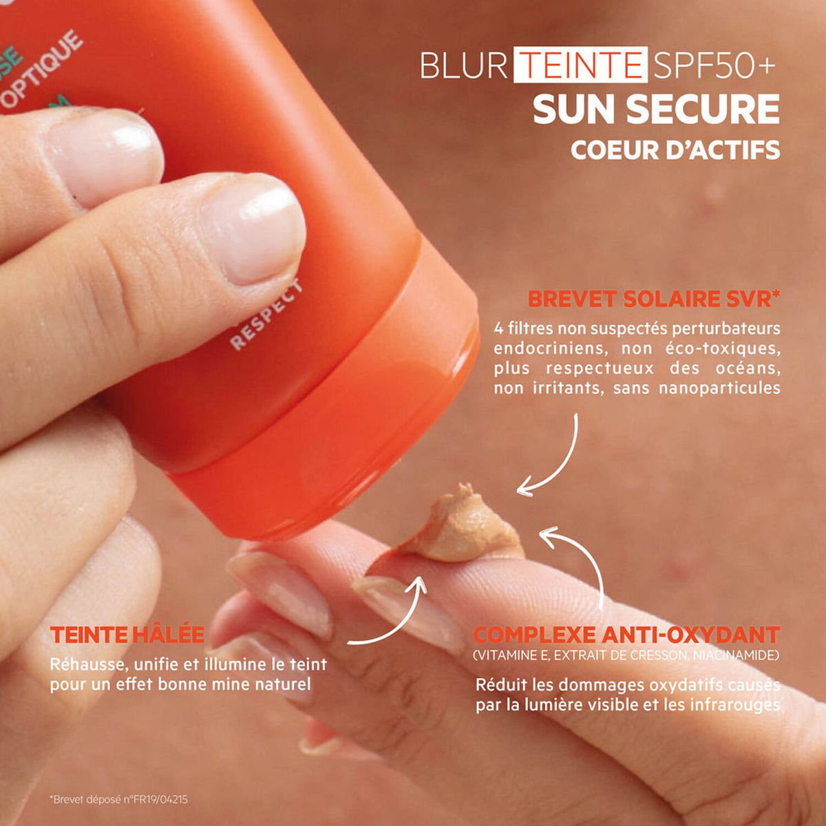 SVR Sun Secure Blur Teinté SPF50+ Tinted Mousse 50ml-2