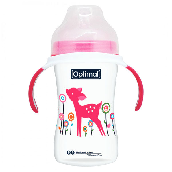 Optimal P.P Extra Wide Neck Feeding Bottle 240ml With Handle-2