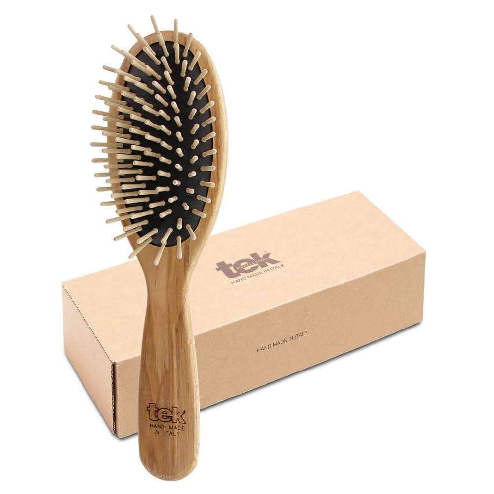 Big Oval Detangler Ash Wood Brush For All Hair Types-1