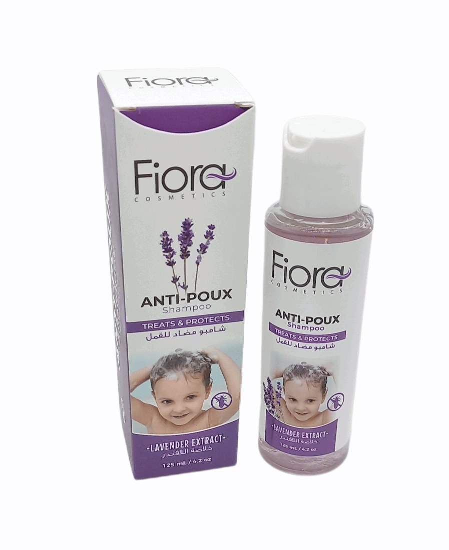 Fiora Anti-Poux Shampoo 125ml Lavender Extract Head Lice Treatment-2