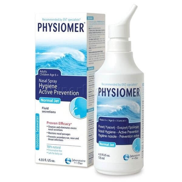Physiomer Normal Jet Nasal Spray 135ml Isotonic Seawater Solution-1