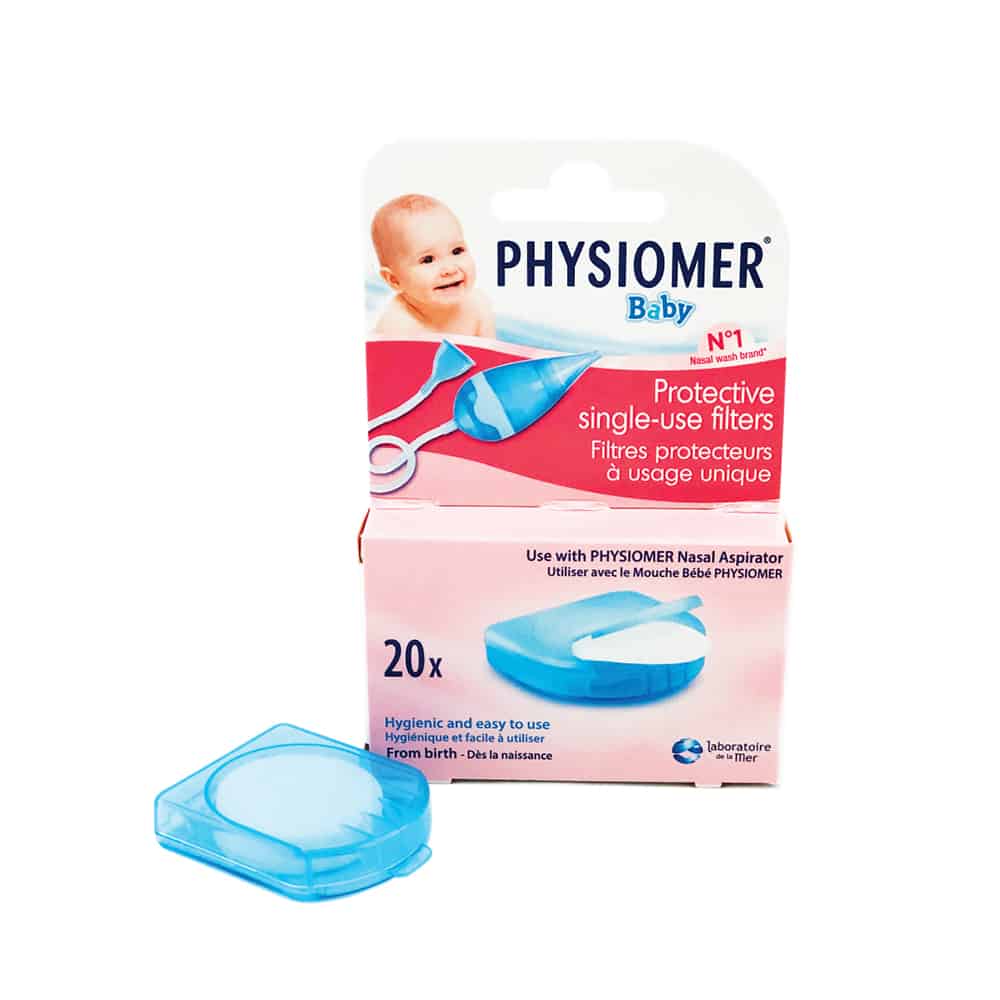 Physiomer Baby Protective Filters 20 Pack Disposable Nasal Aspirator Refills-2