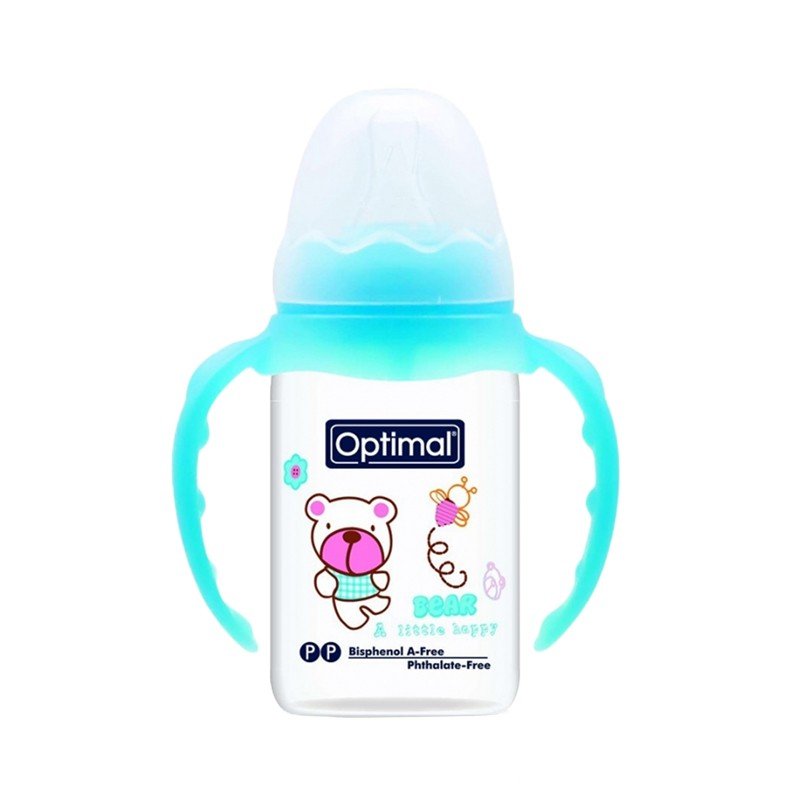 Optimal Slim Waist Bottle 140ml With Handle, Anti-Colic, BPA-Free-1