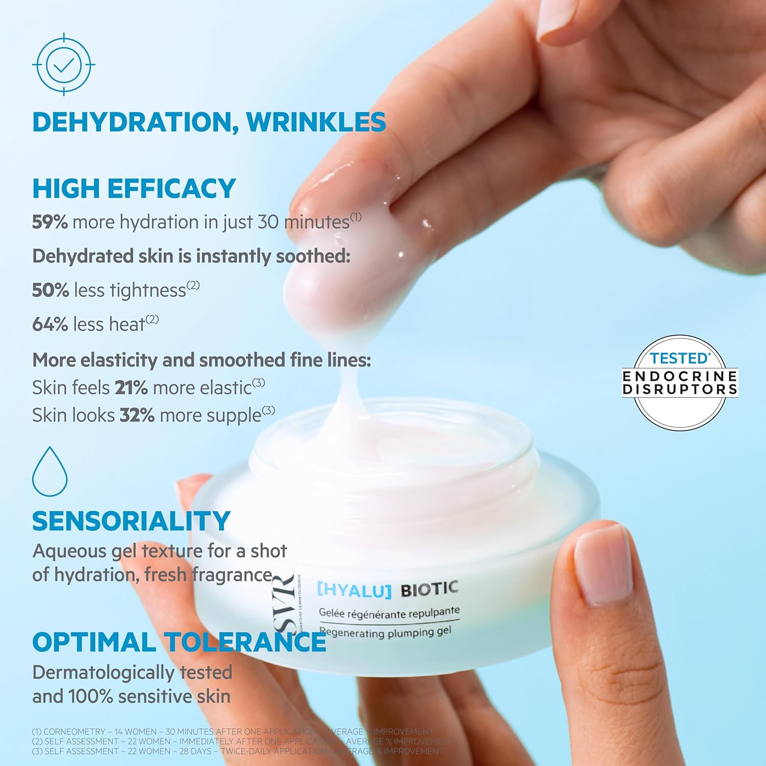 SVR Hyalu Biotic Regenerating Plumping Gel 50ml Hydrating Face Care-3