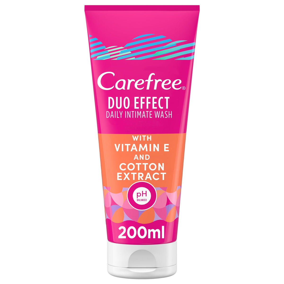 Carefree Intimate Wash Cotton 200ml Gentle pH-Balanced Cleanser-1