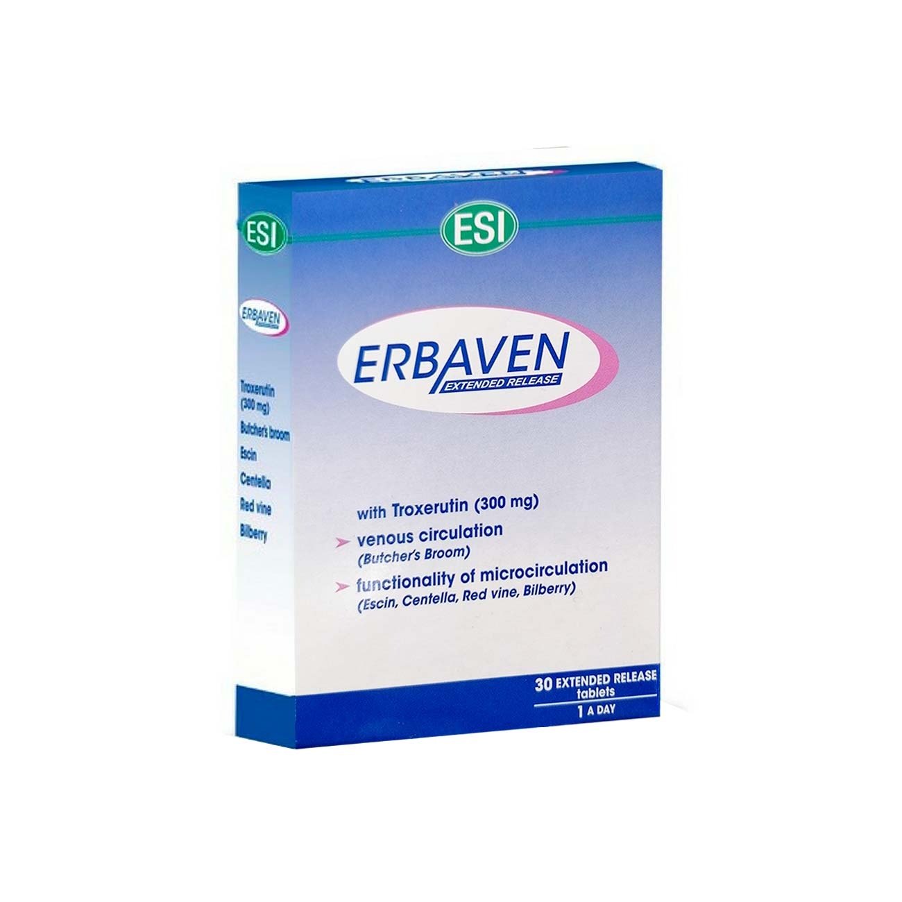 Erbaven Tablets Extended-Release 30 Tablets For Venous Circulation Support-1