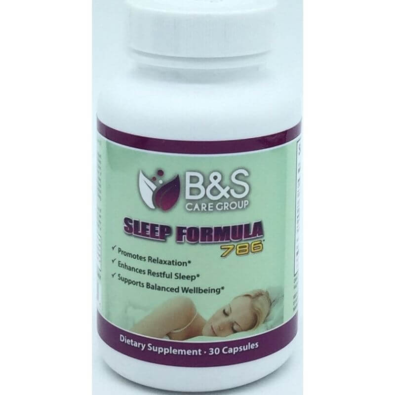 B&S Sleep Formula 786 30 Capsules Natural Sleep Support Supplement-1