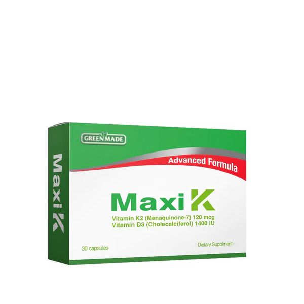 MAXI K 120 MCG Vitamin K2 Supplement High Potency Capsules-1