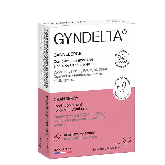 Gyndelta 30 Capsules Cranberry Extract Supplement For Urinary Comfort-2