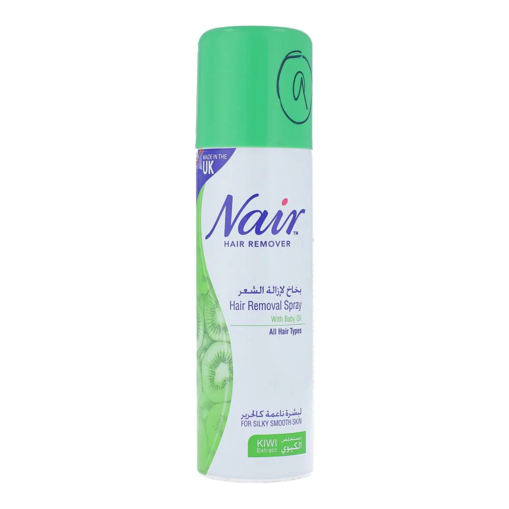 Nair Hair Remover Spray Kiwi Extract 200ml For Silky Smooth Skin-1
