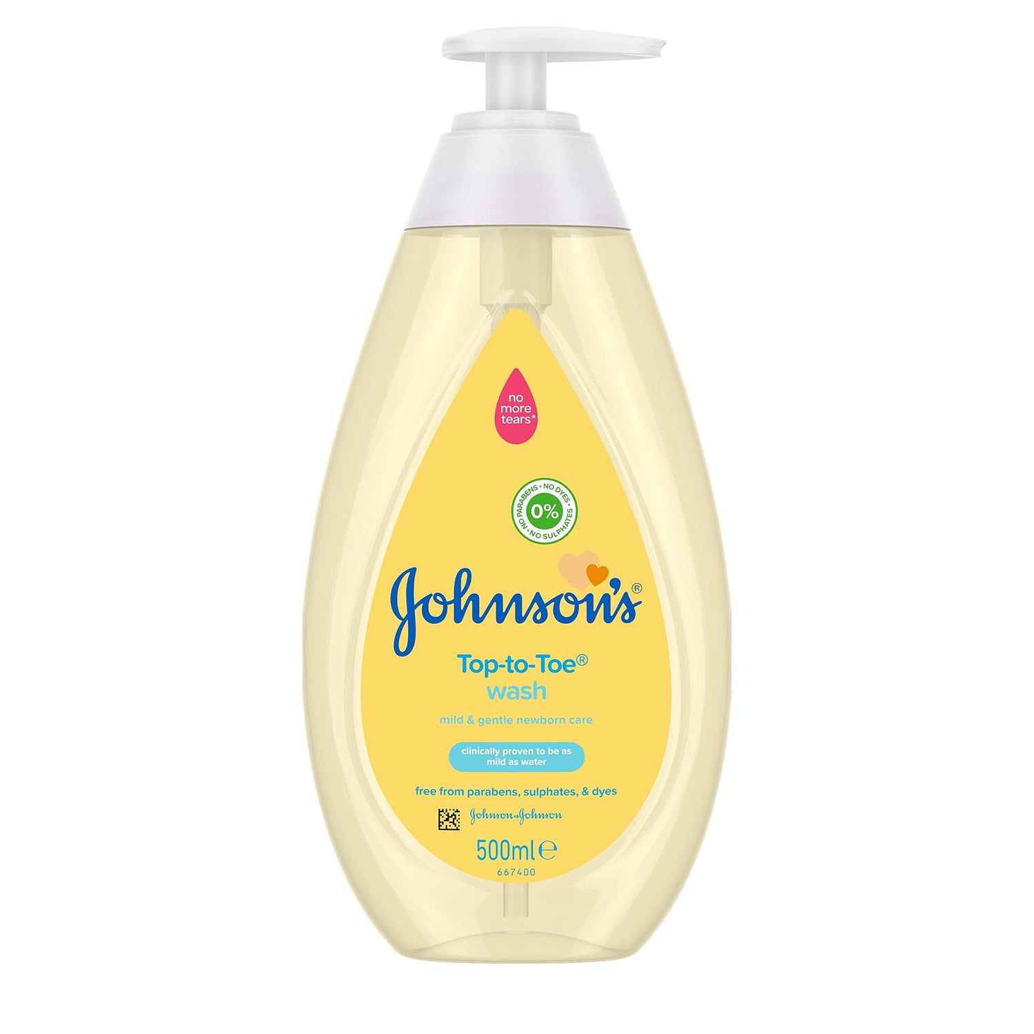 Johnson's Baby Top-To-Toe Wash 500ml Gentle Tear-Free Cleanser-1