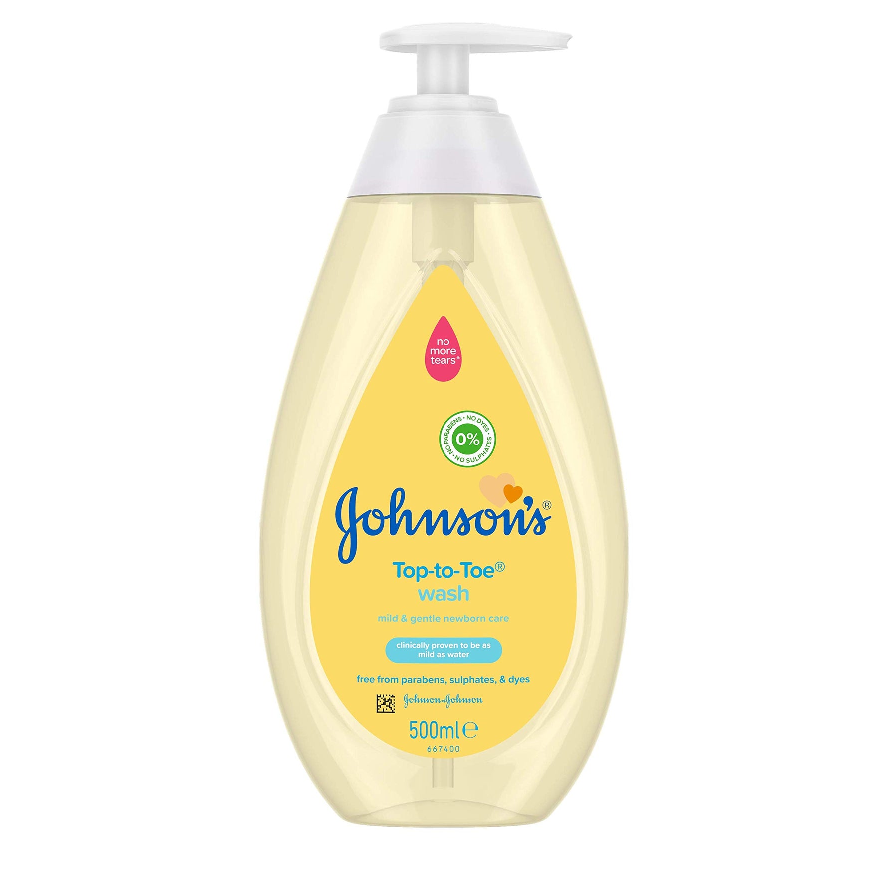 Johnson's Baby Top-To-Toe Wash 500ml Gentle Tear-Free Cleanser-1