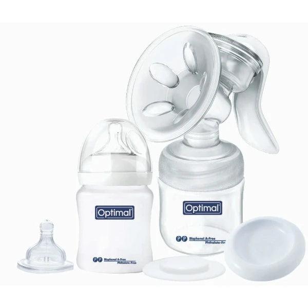 Optimal Natural-Fit Manual Breast Pump With Silicone Massage Cushion-2