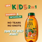 Garnier Ultra Doux Kids 2 In 1 Apricot Shampoo And Detangler 400ml-1