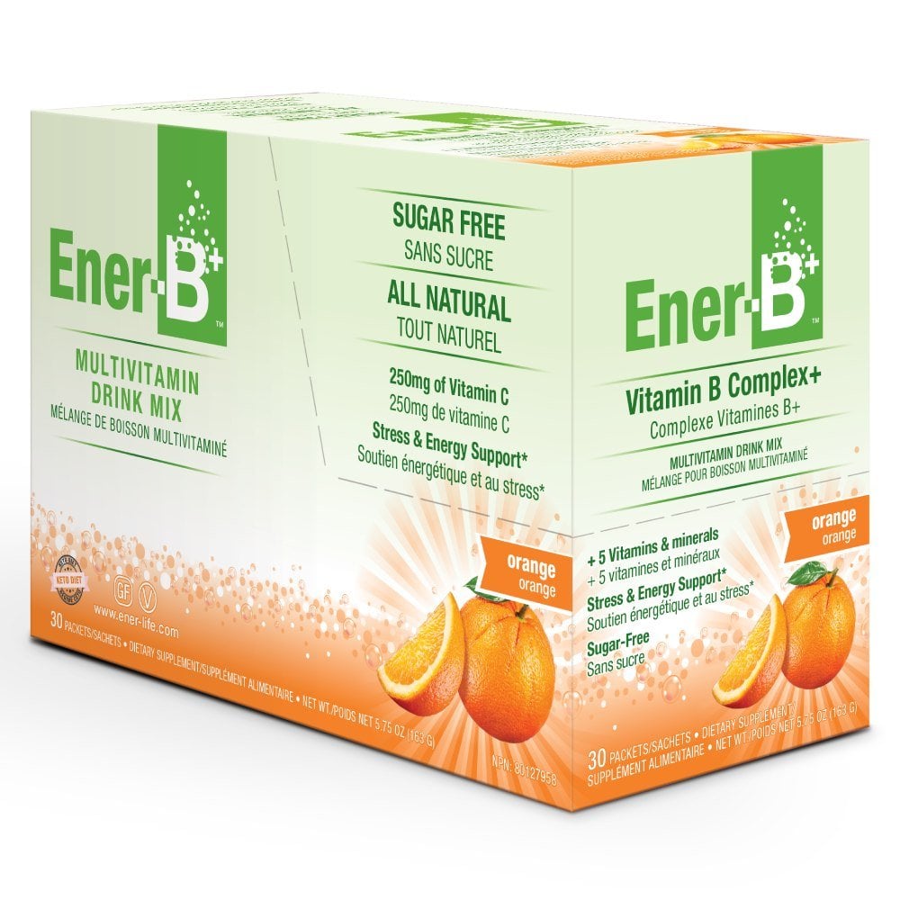 Ener-B Vitamin B Complex+ Orange Effervescent Sachets 30 Pack-1