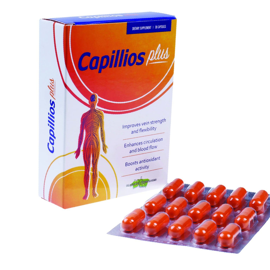Capillios Plus 500mg 30 Tablets Vascular Health Supplement-1
