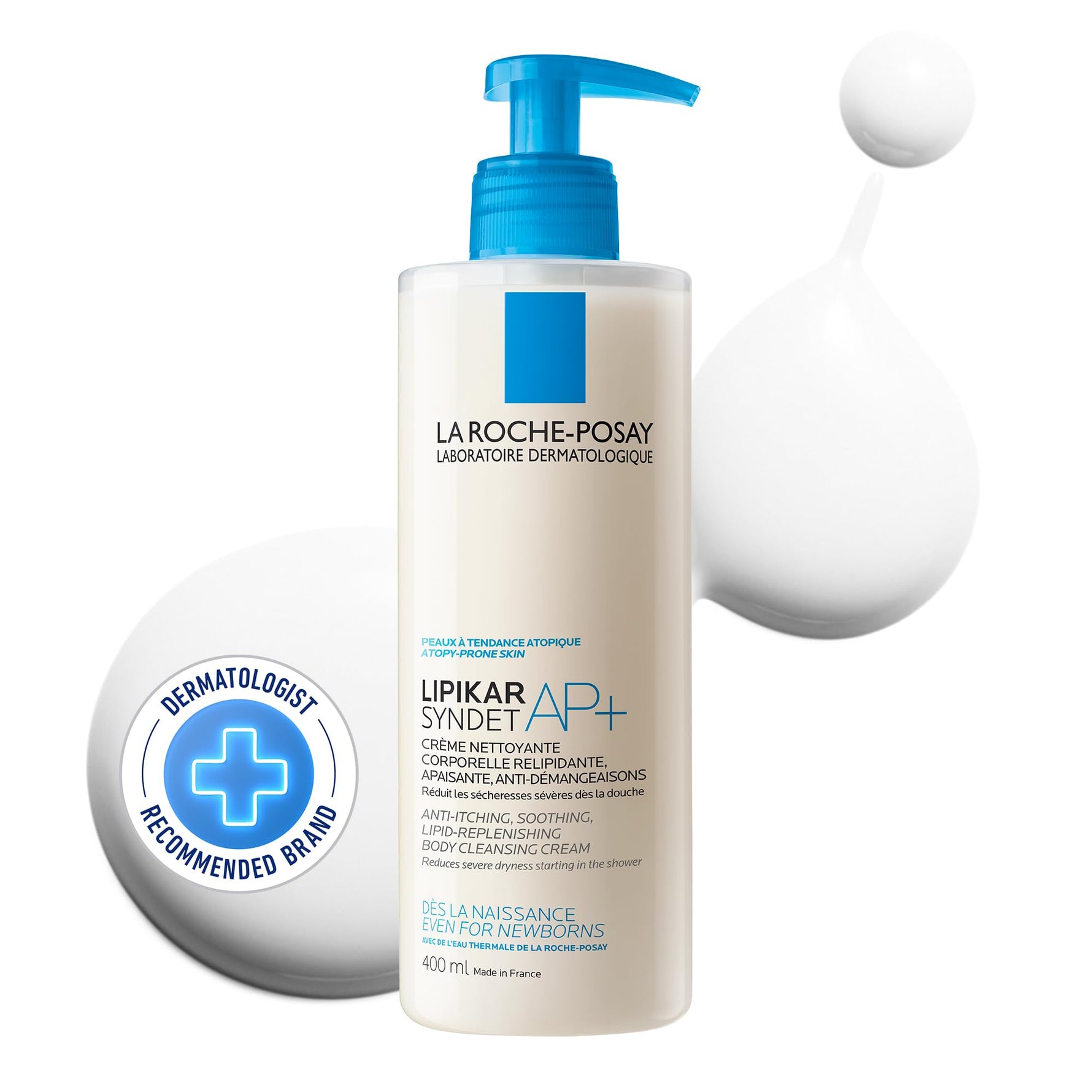 La Roche-Posay Lipikar Syndet AP+ 400ml Body Cleanser For Dry Skin-1