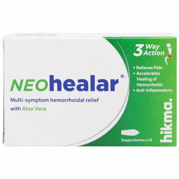 Neo Healar Herbal Suppositories for Hemorrhoid Relief, 10 Count-2
