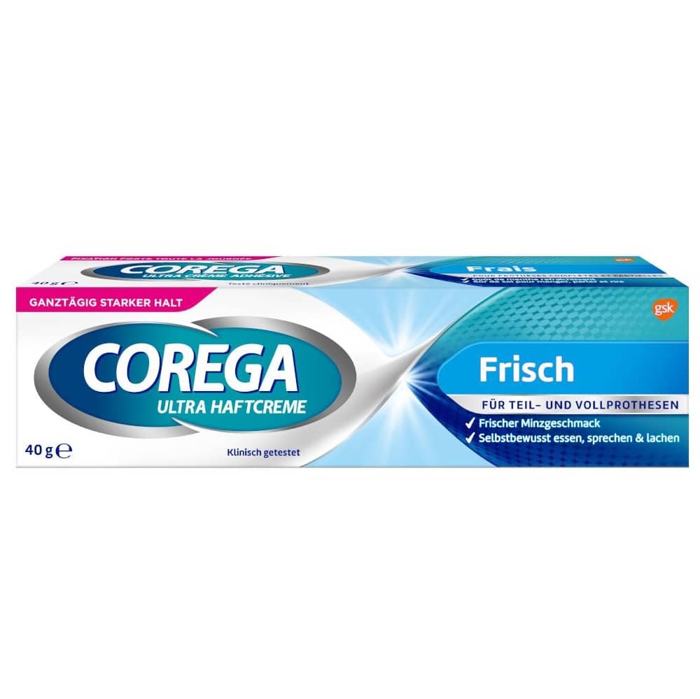 Corega Ultra Cream 40g Denture Adhesive Mint Flavor Zinc-Free-1