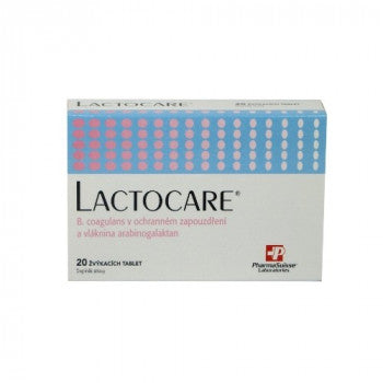 Lactocare 20 Chewable Tablets Probiotic Prebiotic Digestive Support-1