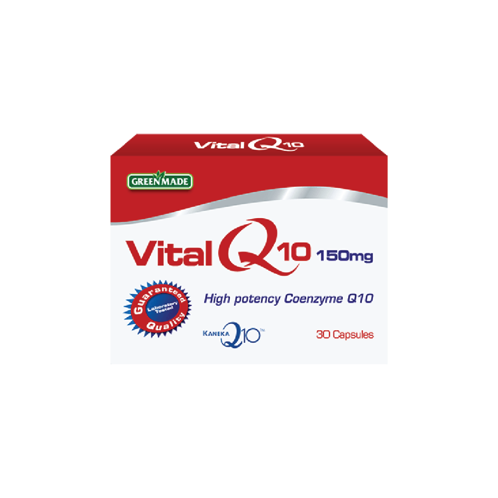Green Made Vital Q10 150 Mg High Potency Coenzyme Q10 Capsules-2