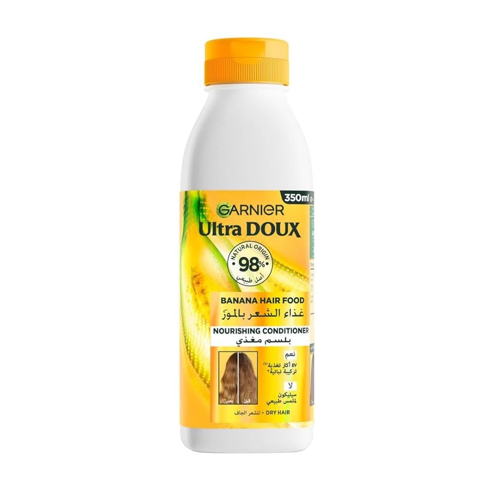 Ultra Doux Hair Food Conditioner Banana 350ml For Dry And Curly Hair-1