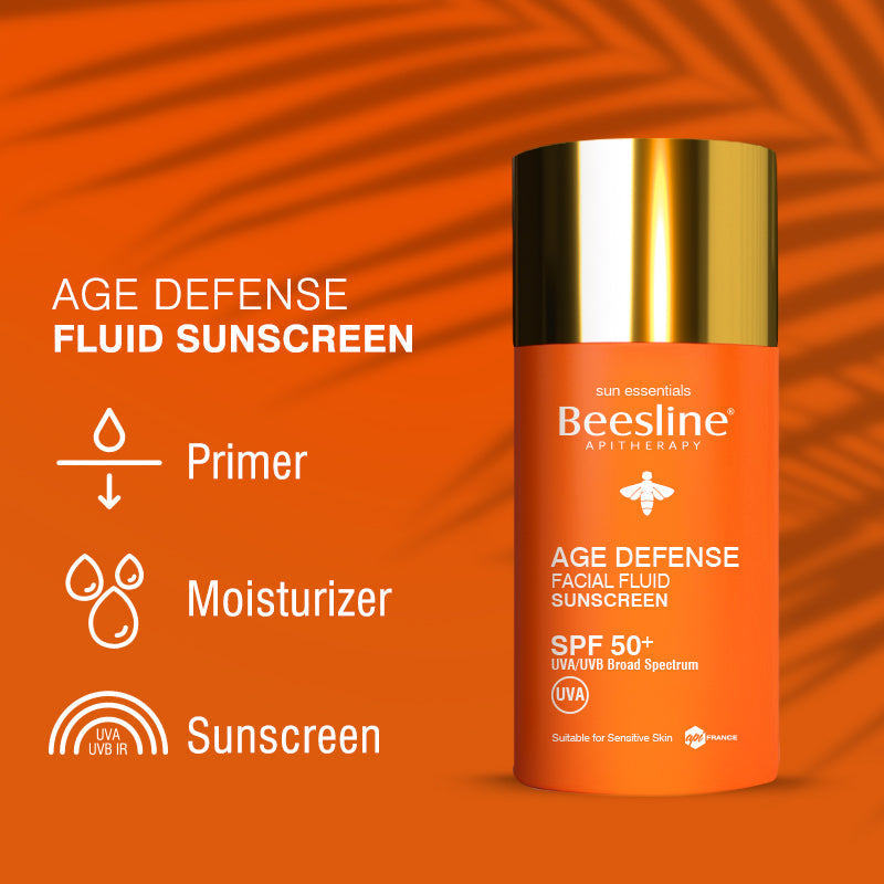 Beesline Age Defense Facial Fluid Sunscreen SPF 50+ 40ml For Oily Skin-3