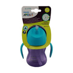 Philips Avent Bendy Straw Cup 200ml 9m Plus Purple Blue Spill Proof-1
