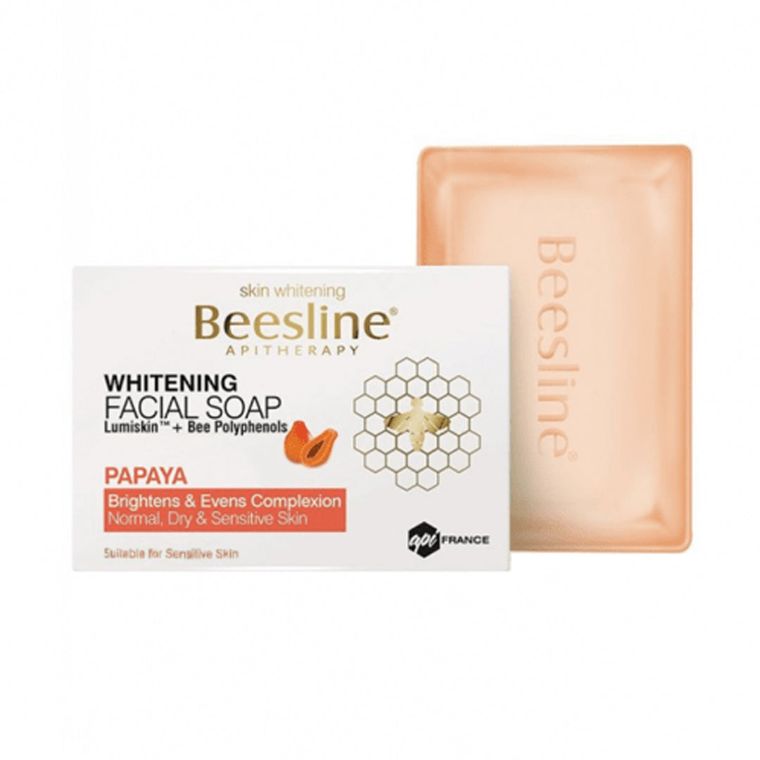 Beesline Papaya Whitening Facial Soap 85g Exfoliating Bar for Radiant Skin-1