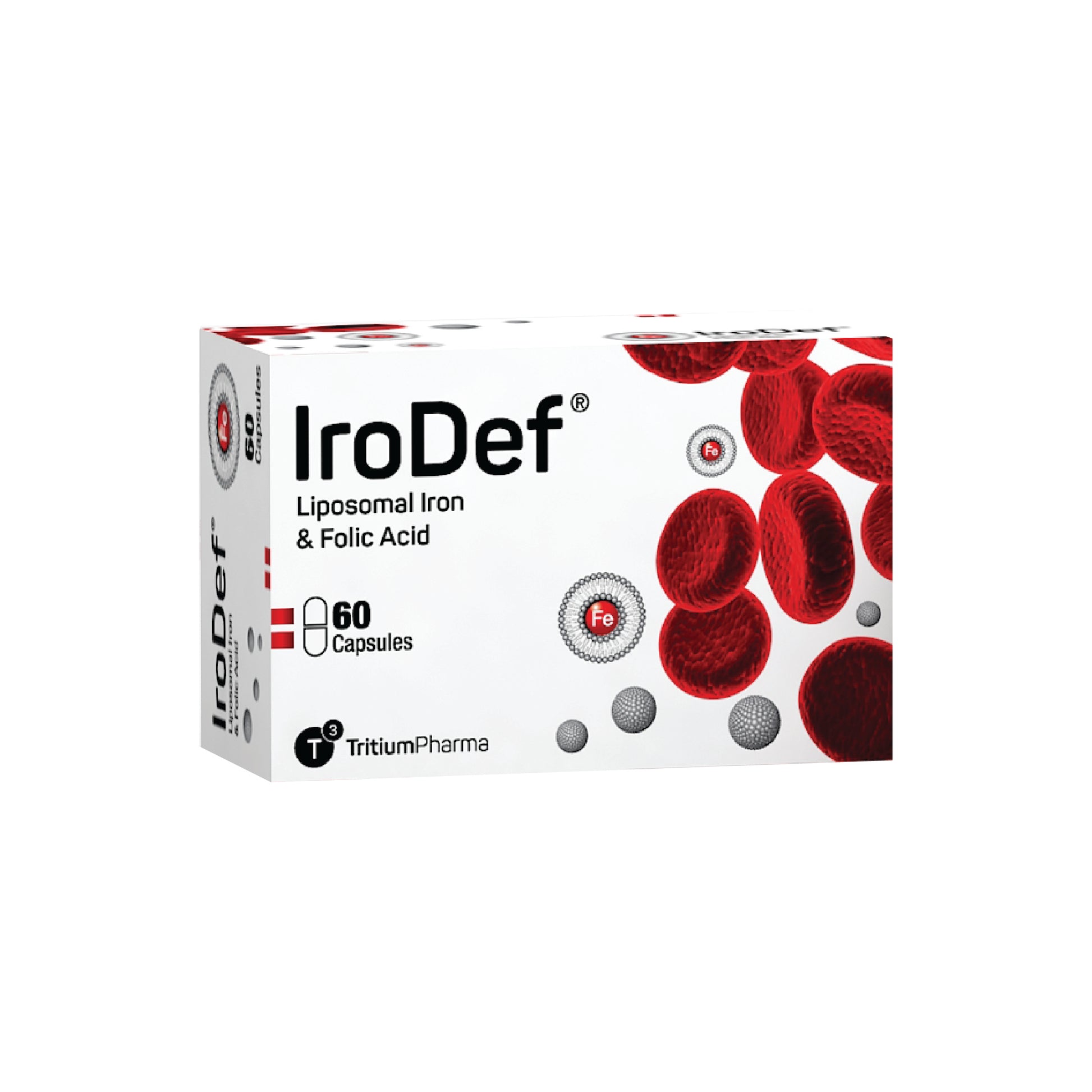 Irodef Iron 60 Capsules Liposomal Iron Supplement Enhanced Absorption ...