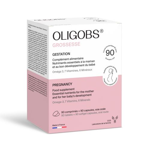 Oligobs Grossesse Pregnancy Supplement With Omega-3, 90 Tablets Plus 90 Capsules-1